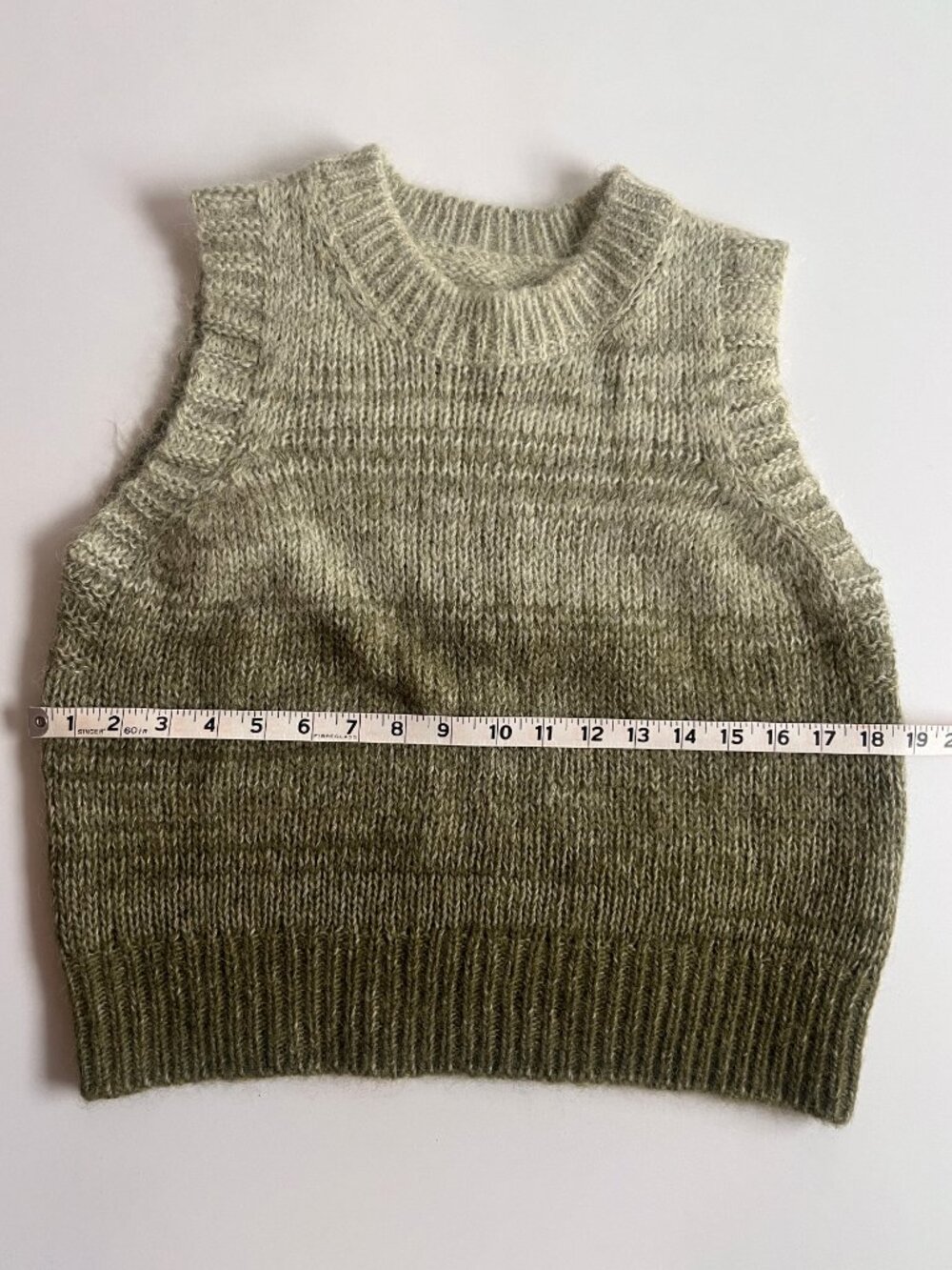 TOAST Green Wool Sweater Vest Size Small - Picture 6 of 7